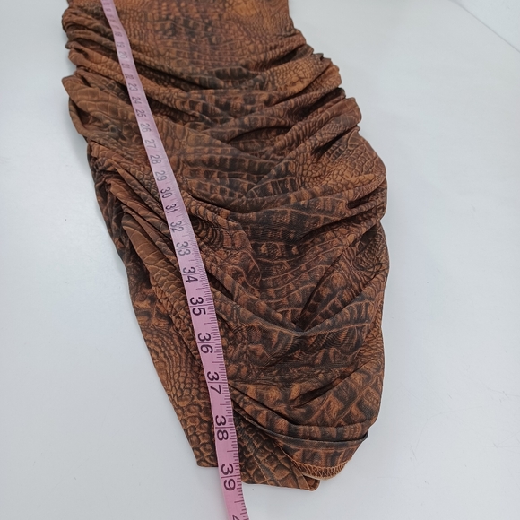 I AM GIA Selena Crocodile Sheer Dress Size M Women Sleeveless Pullover - Picture 11 of 14